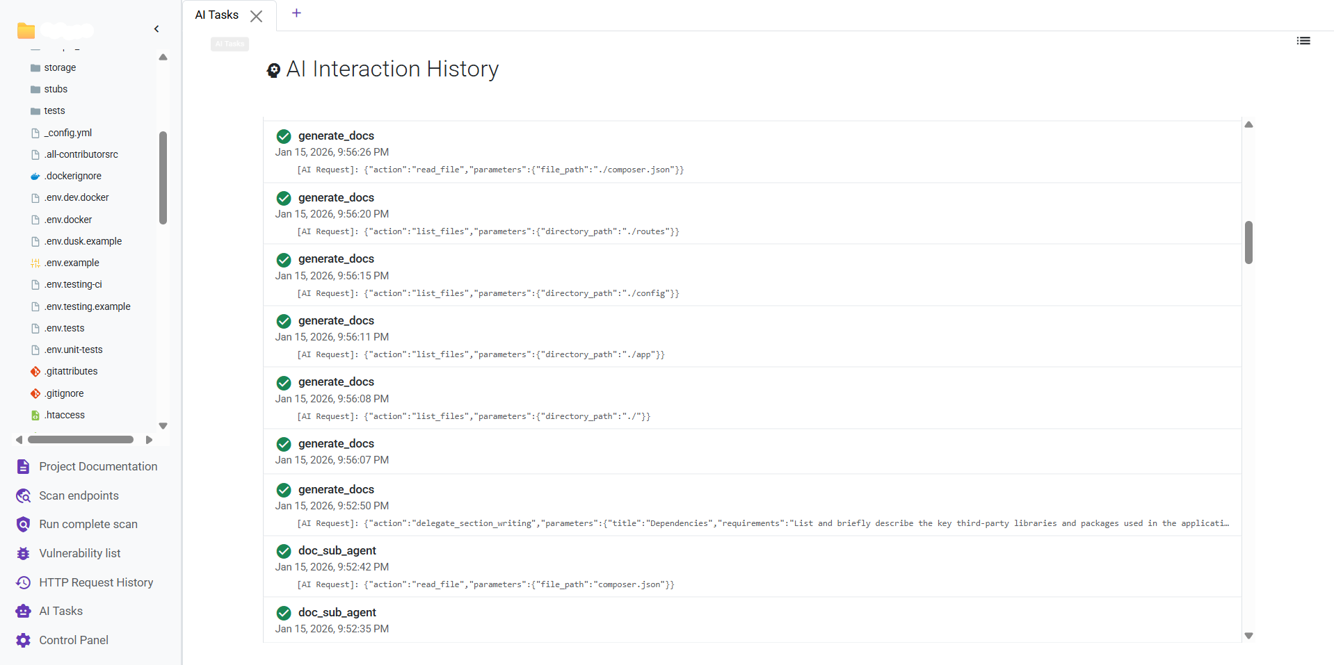 Deflectra AI Tasks List
