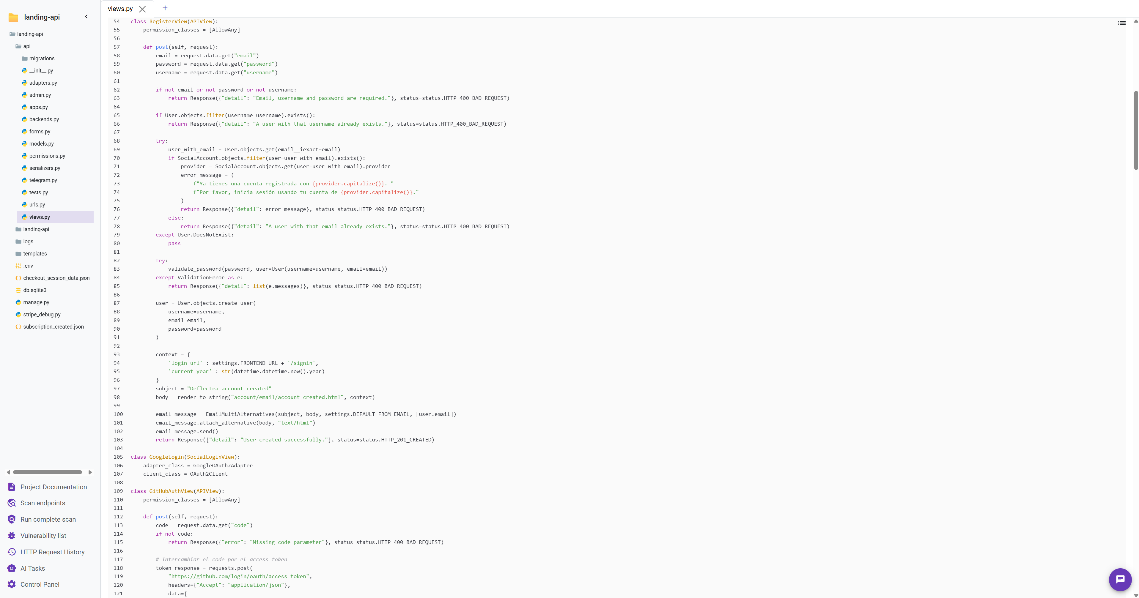 Deflectra File Editor View