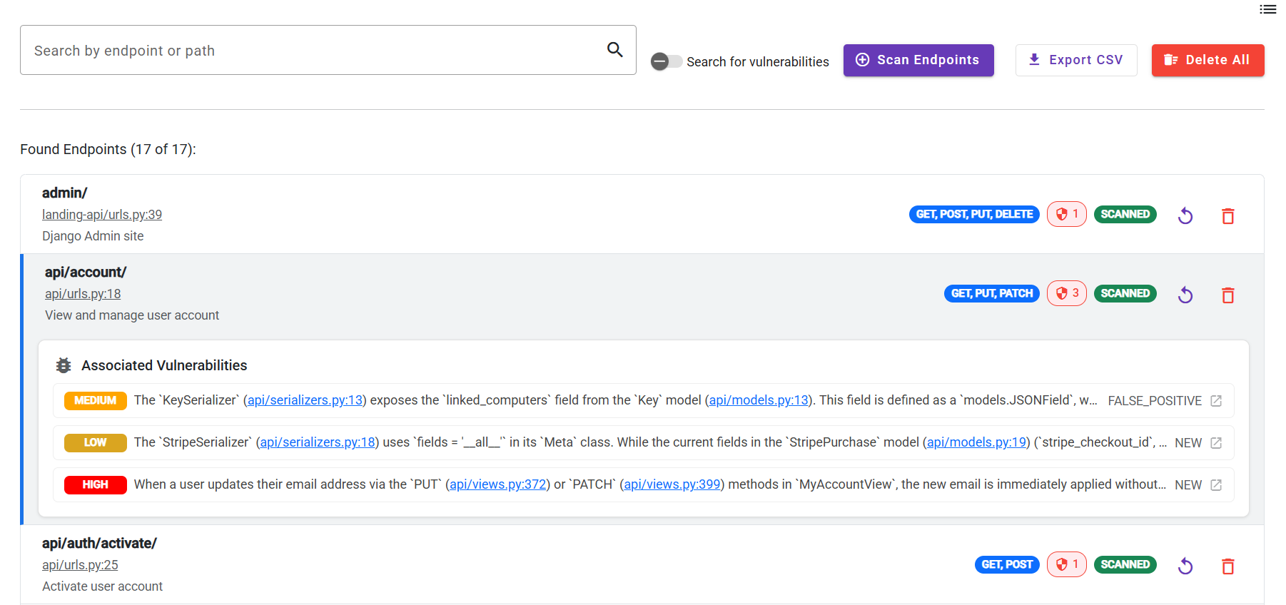 Deflectra Endpoint Screen Expanded
