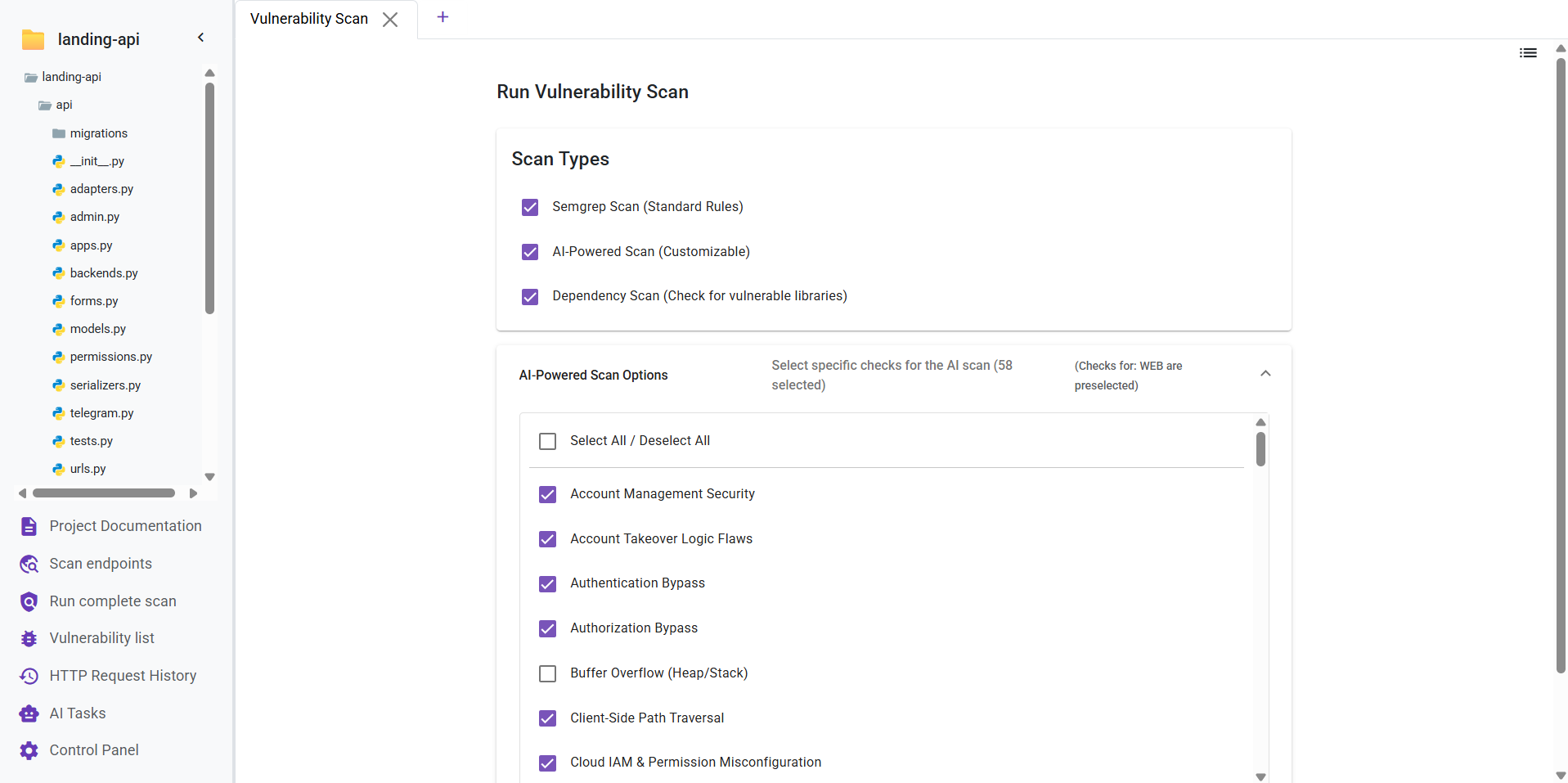 Deflectra Vulnerability Scan Deflectra Vulnerability Scan